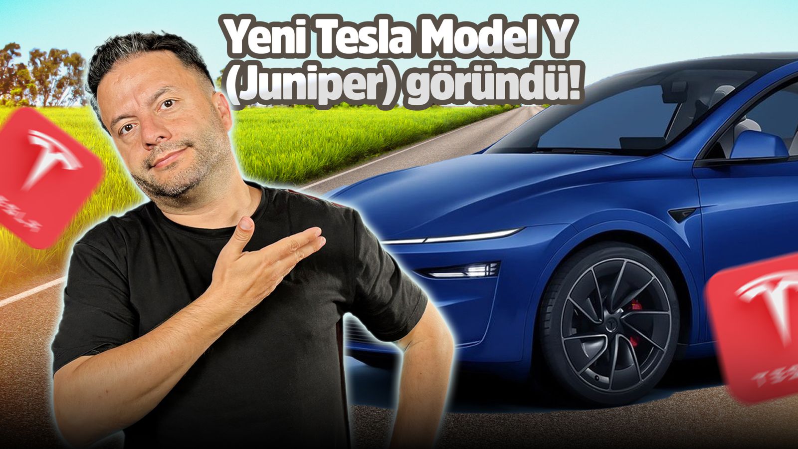 2025 Yeni Tesla Model Y Juniper gorundu
