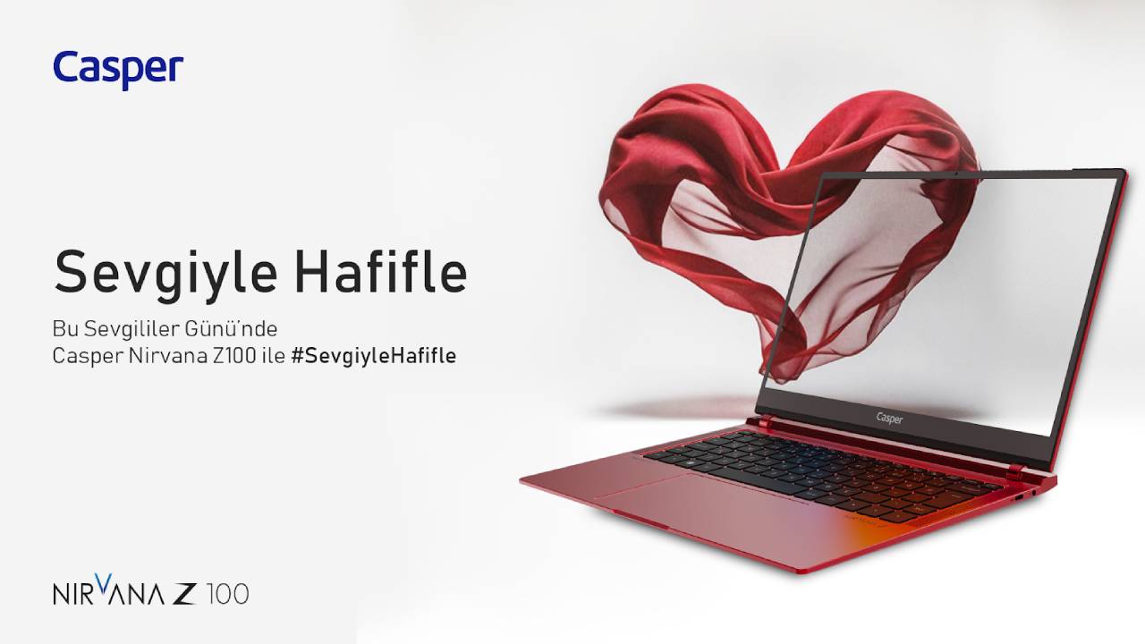 Casper Nirvana Z100 için sevgililer gününe özel renk! 21 99 1