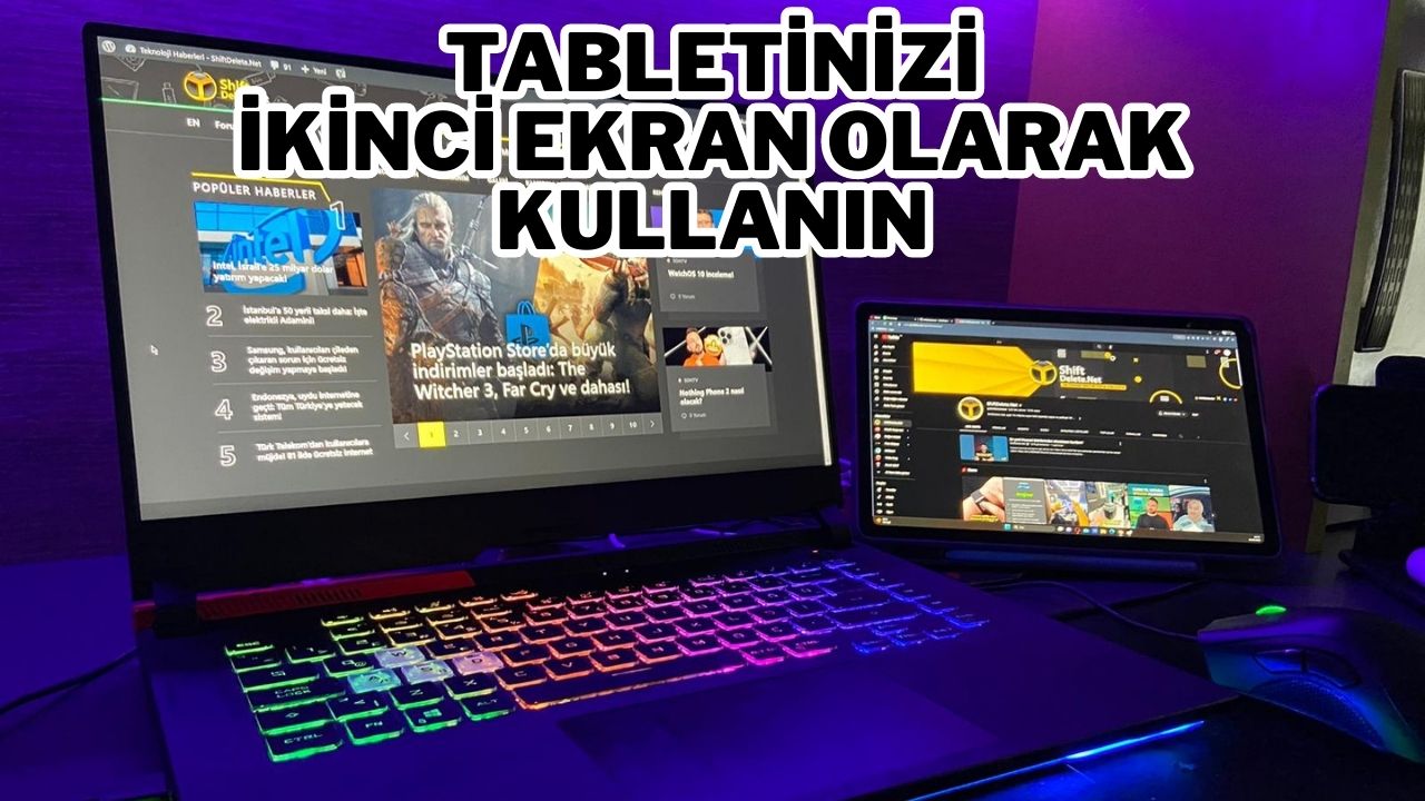 Tabletinizi bilgisayara nasıl ikinci ekran olarak bağlarsınız? 1 tABLETINIZI IKINCI EKRAN OLARAK KULLANIN