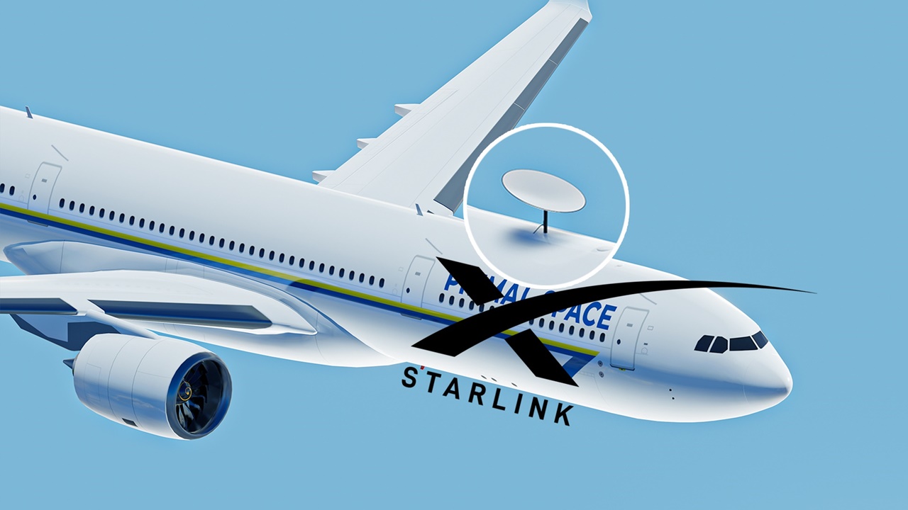 qatar airways ucakta starlink