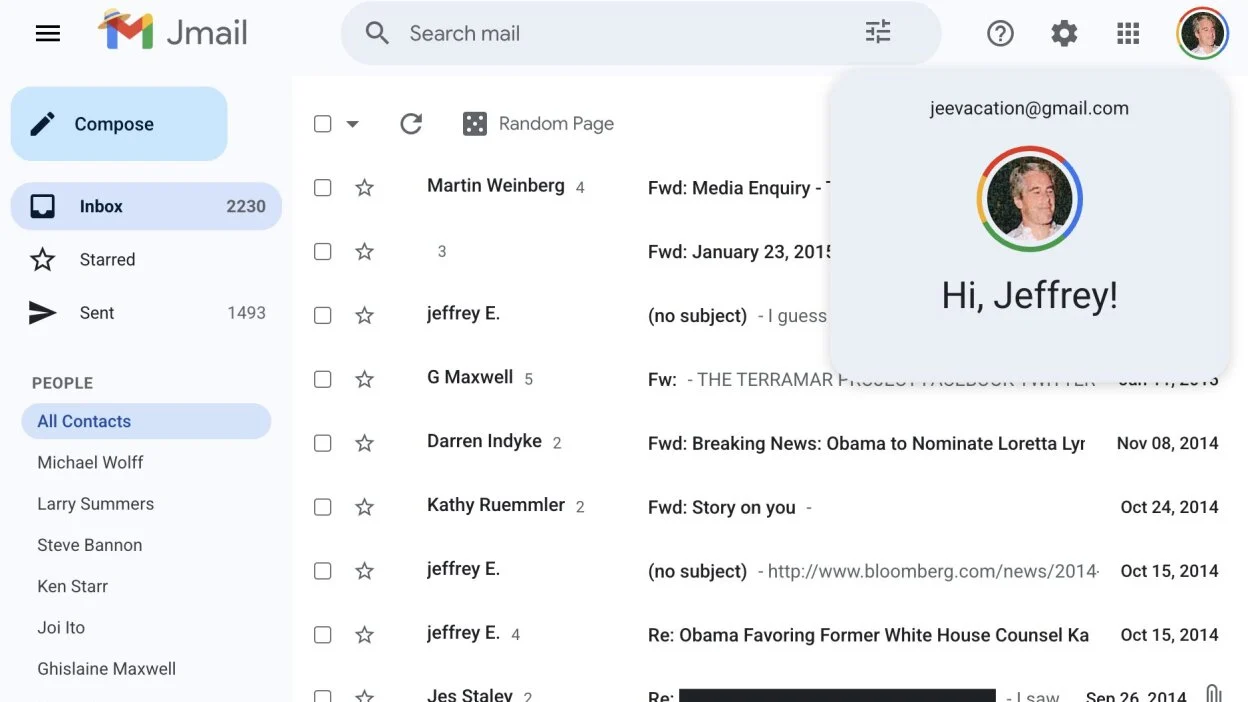 Jeffrey Epstein E-postalarını Gmail Arayüzünden Okuyun! 27 jeffrey epstein e postalarini gmail arayuzunden okuyun.webp