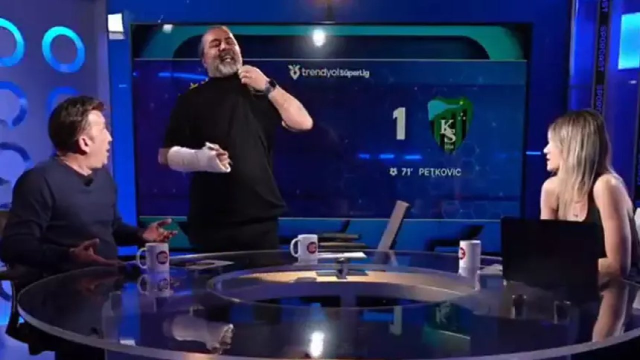 Emre Bol ile Evren Turhan canlı yayında birbirine girdi! Programı terk etti! 1 557406