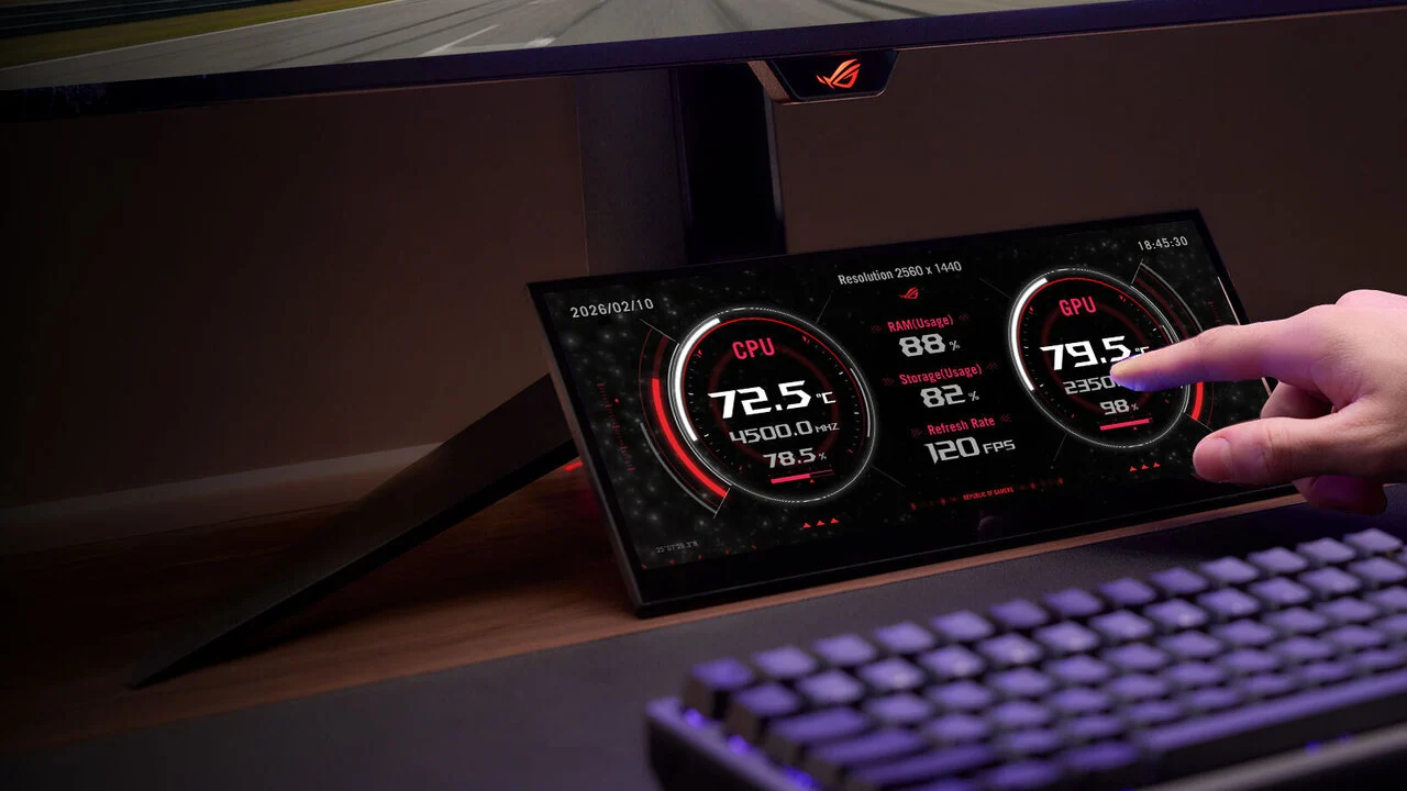 Asus ROG Strix XG129C Tanitildi Masanizdaki Yeni Kontrol Merkezi.webp