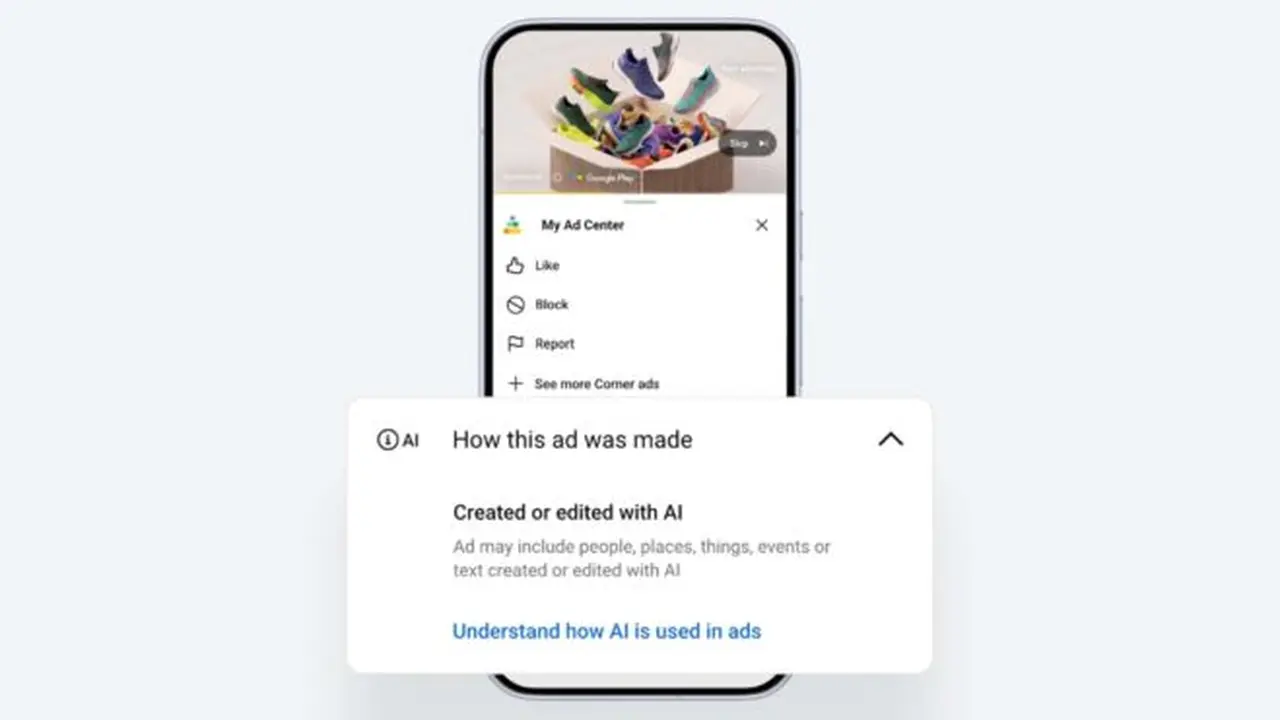 google yapay zeka destekli reklamlari etiketlemeye basliyor.webp